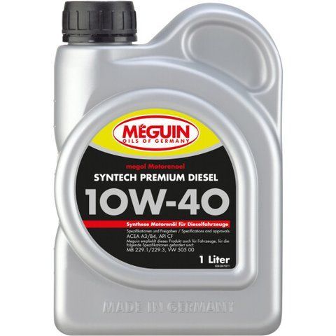 Meguin Syntech Premium Diesel 10W-40 1 л, (4340) моторное масло фото