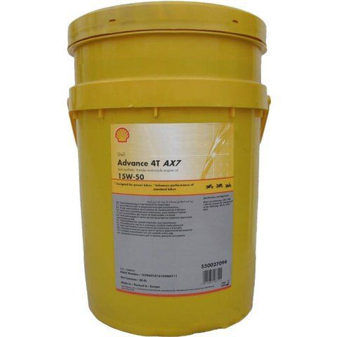 Shell AX7 15W-50, 20 л моторна олива 4T фото