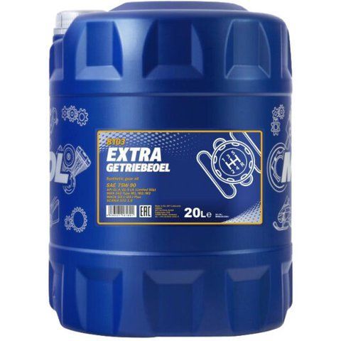 Mannol Extra Getriebeoel GL-4/5 75W-90, 20 л (MN8103-20) синтетична трансмісійна олива фото