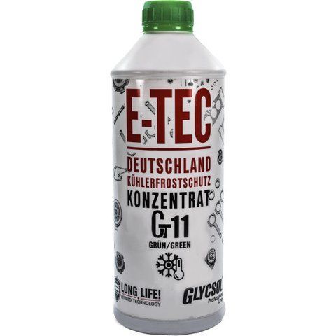 E-tec Glycsol G11 зеленый, 1,5 л концентрат антифриза фото