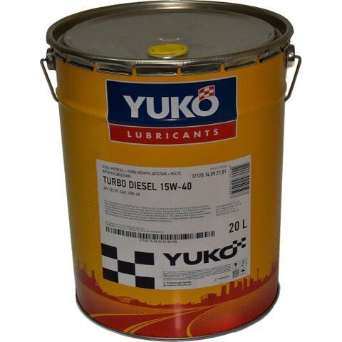 Yuko Turbo Diesel 15W-40 20 л, моторное масло фото