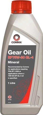 Comma Gear Oil GL-4 75W-80, 1 л (EP75W801L) минеральное трансмиссионное масло фото