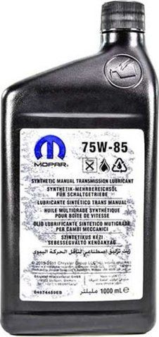 Mopar GL-4 75W-85, 1 л (04874459eb) синтетическое трансмиссионное масло фото