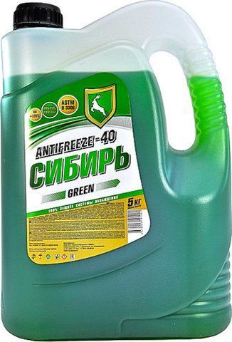Готовий антифриз Сибір G11 зелений -40 &deg;C фото