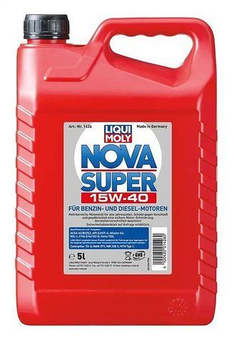 Liqui Moly Nova Super 15W-40, 5 л (142615W405L) моторное масло фото
