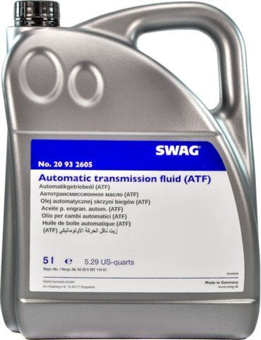 SWAG ATF Dexron 6, 5 л (20932605) трансмиссионное масло фото