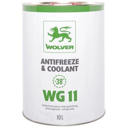 Готовый антифриз Wolver Antifreeze & Coolant WG11 G11 зеленый -38 &deg;C фото
