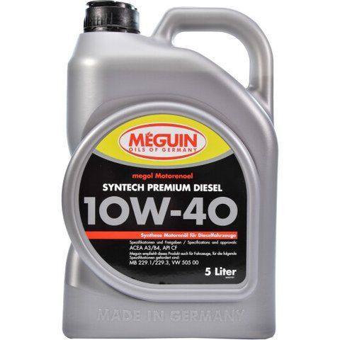 Meguin Syntech Premium Diesel 10W-40 5 л, (4637) моторное масло фото