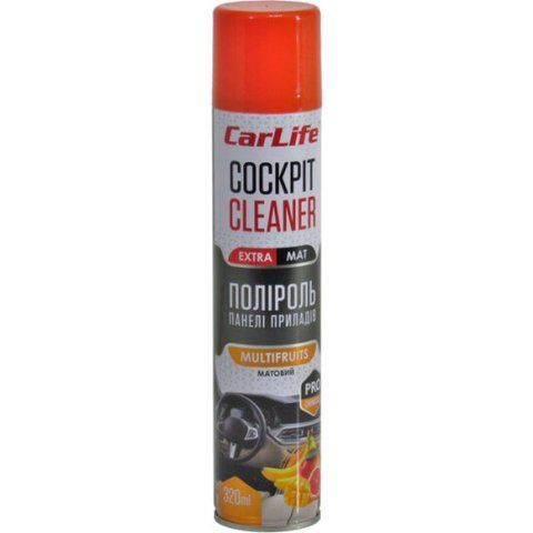 Полироль для салона Carlife Cockpit Cleaner Extra Mat мультифрукт 320 мл CF345 фото