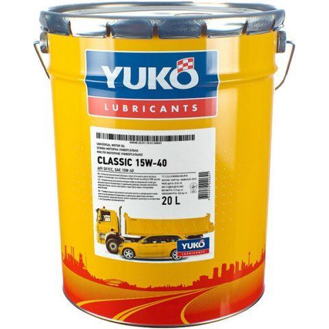 Yuko Classic 15W-40 20 л, моторное масло фото