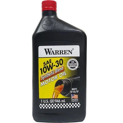 Warren Synthetic blend 10W-30, 0,946 л (WAR10W3012PL) моторна олива фото