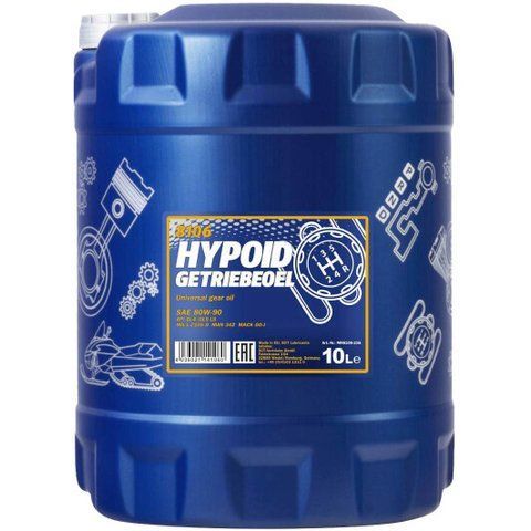 Mannol Hypoid Getriebeoel GL-4 GL-5 LS 80W-90, 10 л (MN8106-10) мінеральна трансмісійна олива фото
