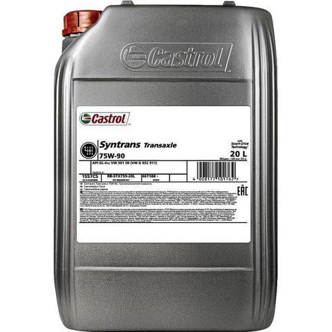 Castrol Syntrans Transaxle GL-4+ 75W-90, 20 л синтетическое трансмиссионное масло фото