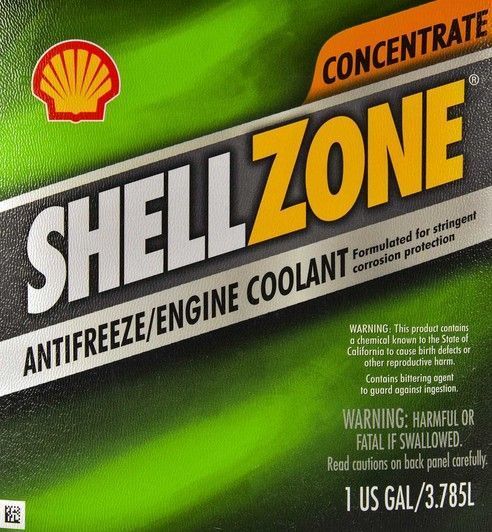 Shell ShellZone G11 зелений, 3,78 л (9401006021) антифриз концентрат фото