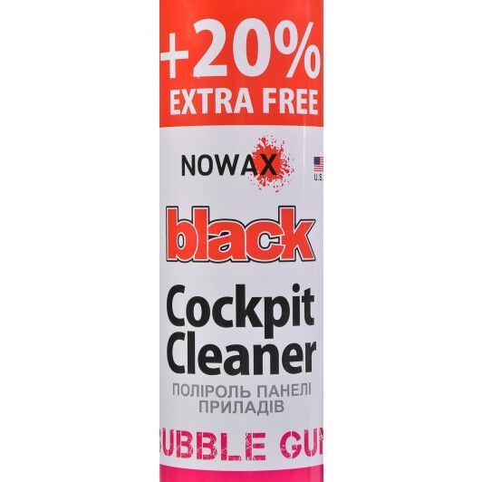 Nowax Black Cockpit Cleaner bubble gum, 750 мл (NX00709) полироль для салона фото