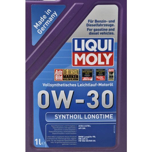 Liqui Moly Synthoil Longtime 0W-30 1 л, (8976) моторное масло фото