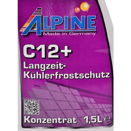 Alpine G12+ фіолетовий, 1,5 л (120515) концентрат антифризу фото
