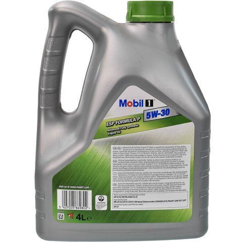 Mobil 1 ESP Formula P 5W-30, 4 л (157145) моторное масло фото