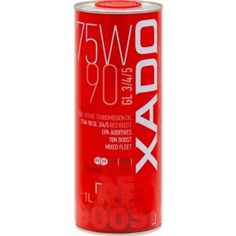 XADO Atomic Oil 75W-90 GL 3/4/5 Red Boost, 1 л (XA26118) синтетична трансмісійна олива фото