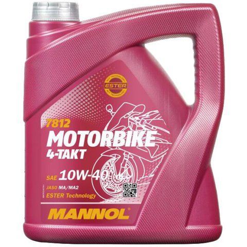 Mannol Motorbike 4-Takt 10W-40, 4 л (MN7812-4) моторна олива 4T фото