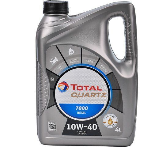Total Quartz 7000 Diesel 10W-40 4 л, (216682) моторна олива фото