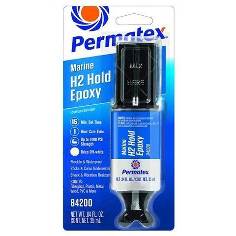 Permatex Marine H2 Hold Epoxy, 25 мл (84200) эпоксидный клей фото