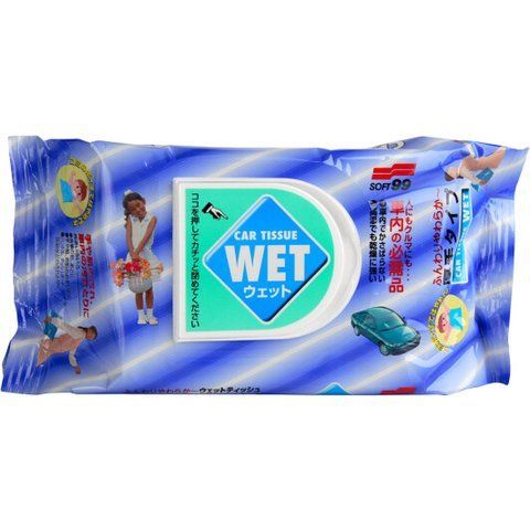 Салфетки SOFT99 Car Tissue Wet 04126 из нетканого материала 80 шт фото