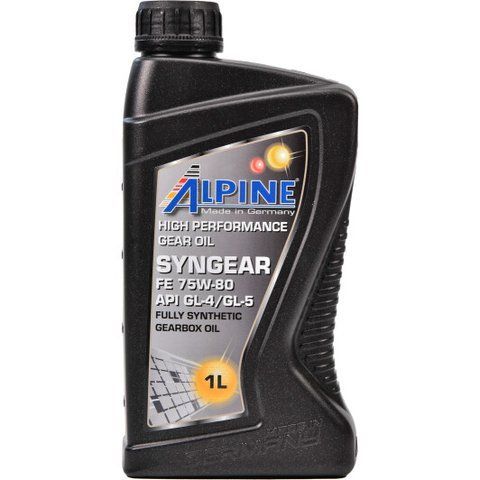 Alpine Syngear GL-4/5 75W-80, 1 л (15851) синтетична трансмісійна олива фото
