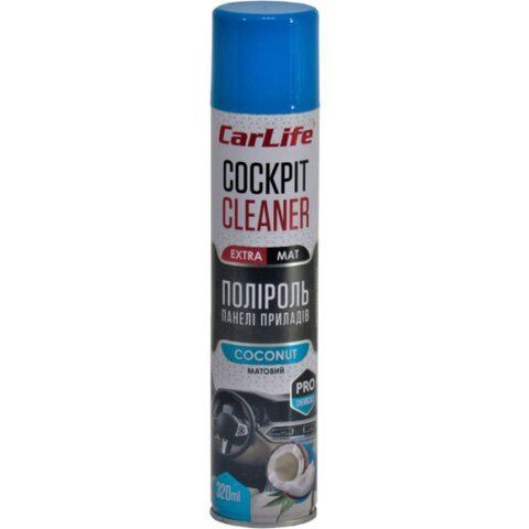 Полироль для салона Carlife Cockpit Cleaner Extra Mat кокос 320 мл CF347 фото