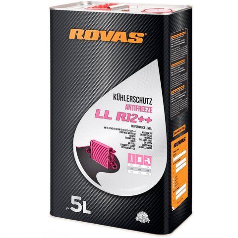 Rovas Antifreeze LL R12++ розовый -80&deg;C, 5 л (75957) концентрат антифриза фото