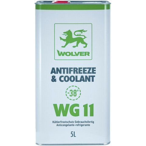 Готовый антифриз Wolver Antifreeze & Coolant WG11 G11 зеленый -38 &deg;C фото