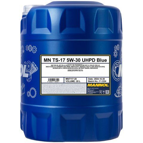 Mannol TS-17 UHPD Blue 5W-30, 20 л (MN7117-20) моторна олива фото