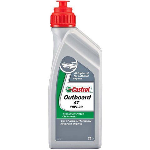Моторное масло 4T Castrol Outboard 10W-30 минеральное, 1 л фото