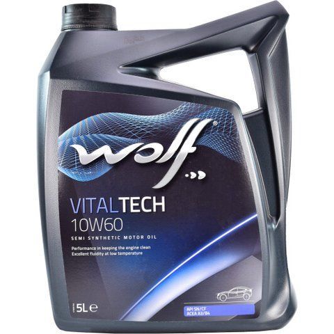 Wolf Vitaltech 10W-60 5 л, (8314926) моторное масло фото