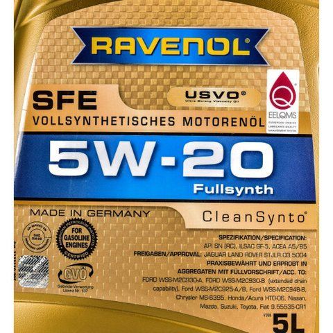 Ravenol SFE 5W-20 5 л, (11111105) моторное масло фото