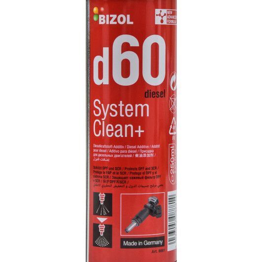 Bizol Diesel System Clean+ d60, 250 мл (8881) присадка фото