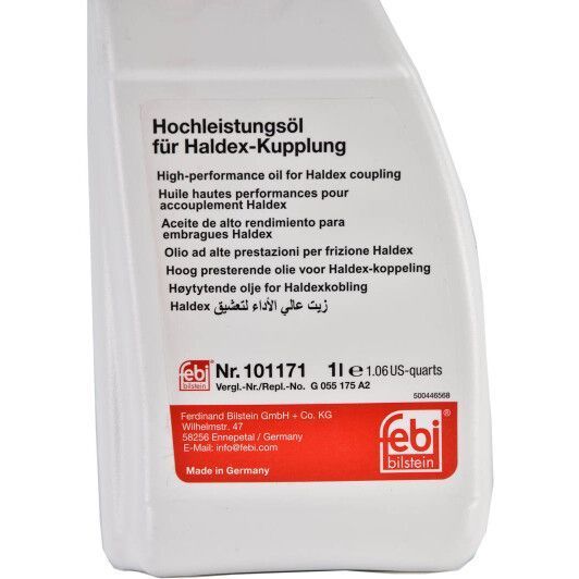 Febi High Performance Oil for Haldex Coupling, 1 л (101171) трансмиссионное масло фото