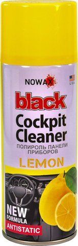Полироль для салона Nowax Black" Cockpit Cleaner лимон 450 мл NX00452" фото