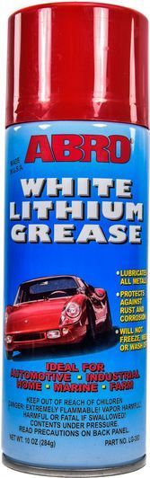ABRO White Lithium Grease литиевая смазка, 284 мл (LG-380) фото