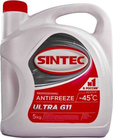 Готовый антифриз Sintec Ultra G11 красный -45 &deg;C фото