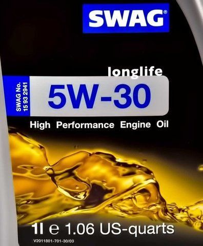 SWAG Engine Oil Long Life 5W-30 1 л, (15932941) моторное масло фото