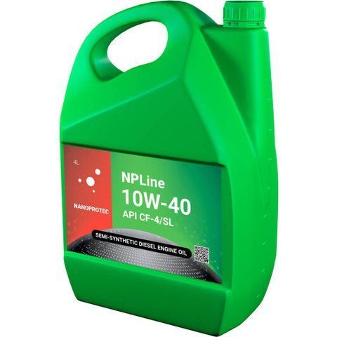 Nanoprotec NPLine CF-4/SL Diesel 10W-40 4 л, (NL2202604) моторное масло фото