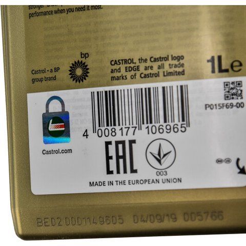 Castrol EDGE Titanium FST LL 5W-30 1 л, (CASEDGE5W301L) моторна олива фото