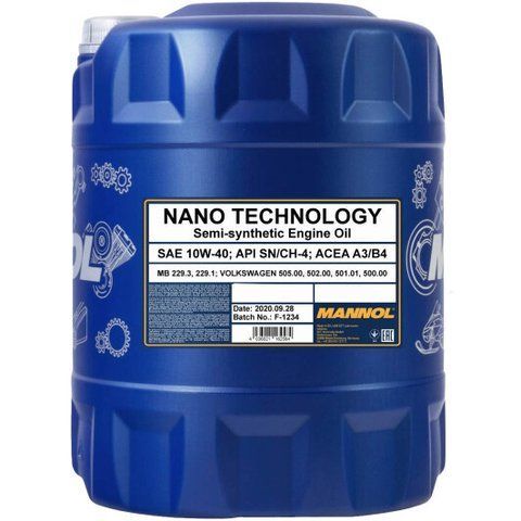 Mannol Nano Technology 10W-40 10 л, (MN7503-10) моторна олива фото