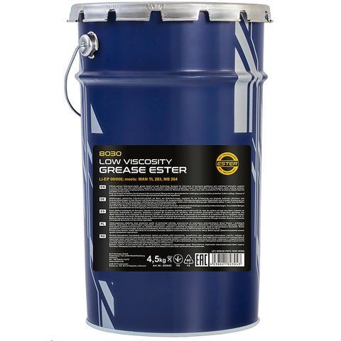 Mannol Li-Ep 00/000 Low Viscosity Grease, 4,5 кг (8030) літієво-кальцієве мастило фото