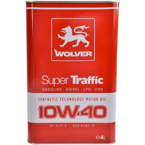 Wolver Super Traffic 10W-40 4 л, моторное масло фото