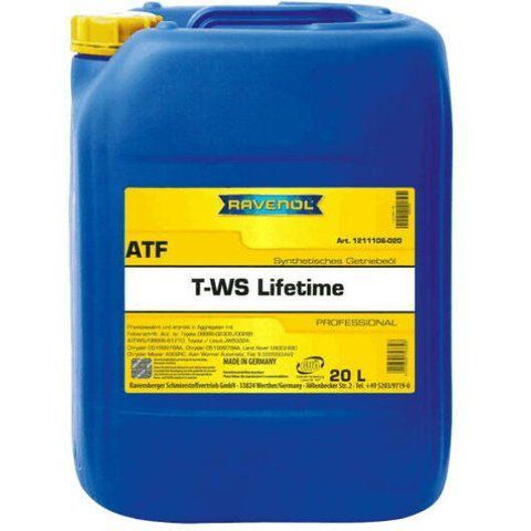 Ravenol ATF T-WS Lifetime, 20 л (1211106020) синтетична трансмісійна олива фото