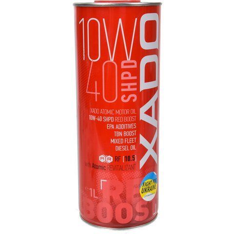 XADO Atomic Oil SHPD Red Boost 10W-40, 1 л (ХА26149) моторна олива фото