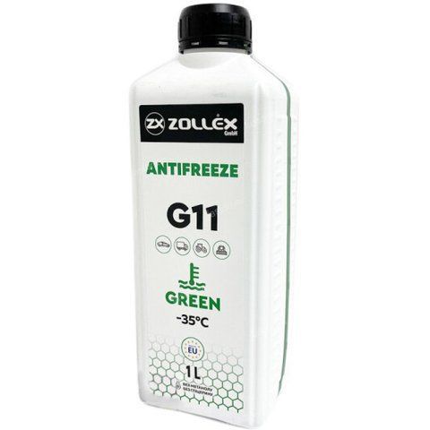 Готовый антифриз Zollex G11 зеленый -35 &deg;C фото