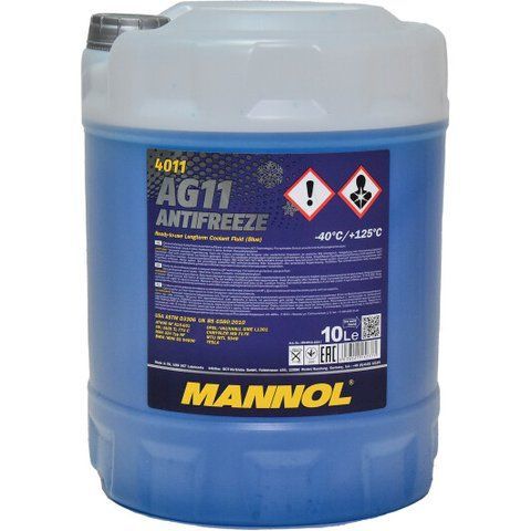Mannol AG11 Longterm G11 синий -40 &deg;C, 10 л (MN4011-10) готовый антифриз фото
